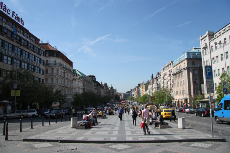 Wenceslasplein - Praag - Tsjechië