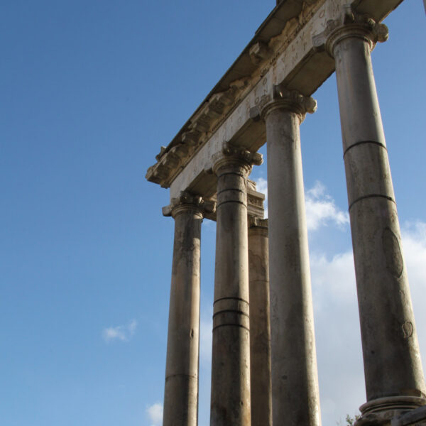 Tempel van Saturnus - Rome - Italië