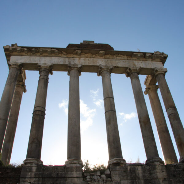 Tempel van Saturnus - Rome - Italië