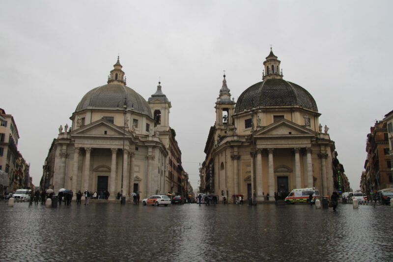 Santa Maria dei Miracoli en Santa Maria in Montesanto - Rome - Italië