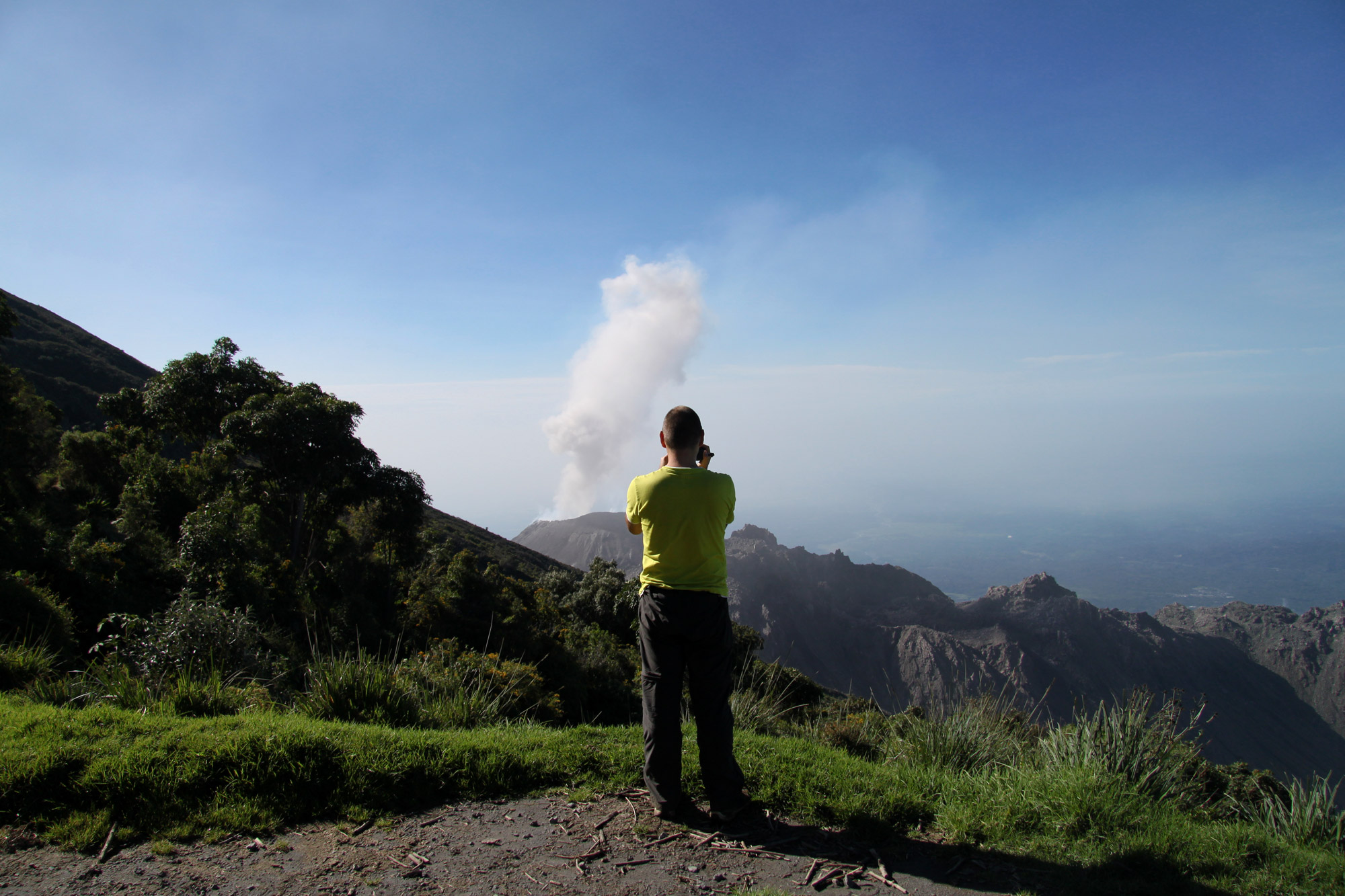 Guatemala 2015 - dag 12 - Uitbarsting van de Volcán Santiaguito