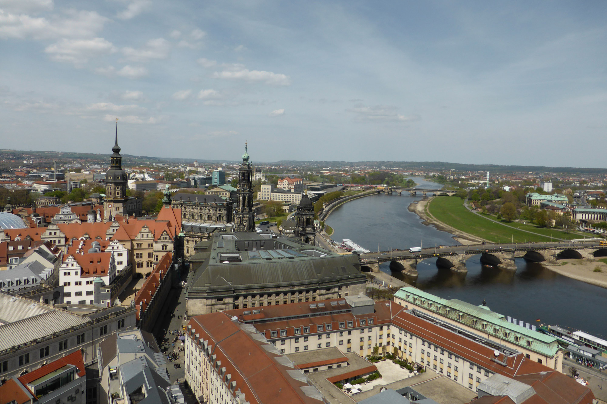 Weekendje Dresden in 10 beelden - Dresden gezien vanaf de Frauenkirche