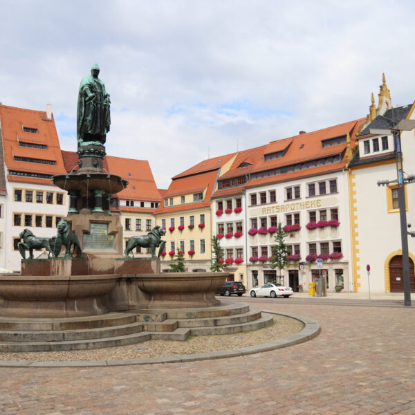 Brunnendenkmal Otto der Reiche - Freiberg - Duitsland