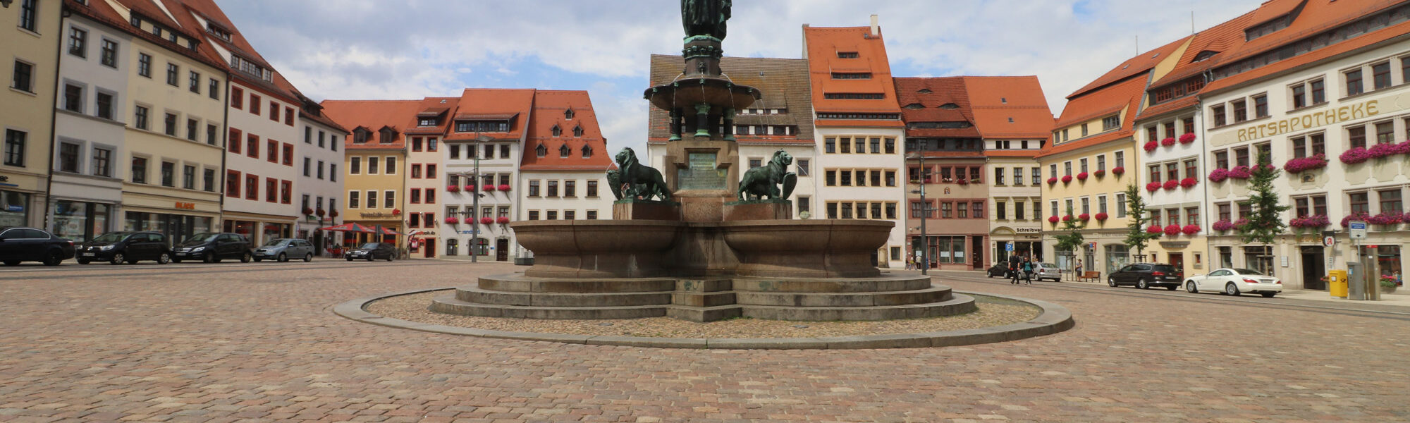 Brunnendenkmal Otto der Reiche - Freiberg - Duitsland