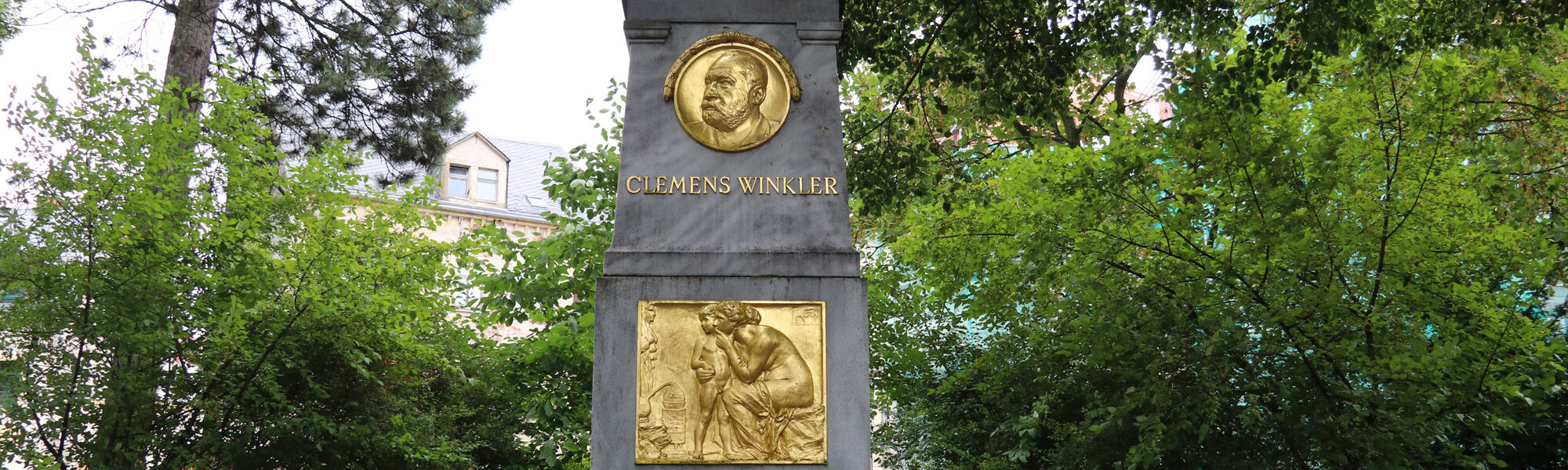 Clemens-Winkler-Denkmal - Freiberg - Duitsland