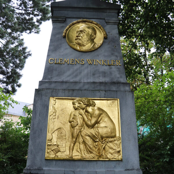 Clemens-Winkler-Denkmal - Freiberg - Duitsland