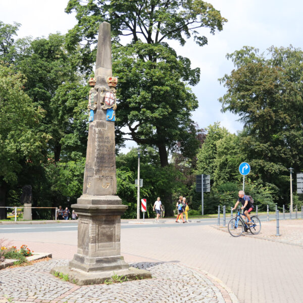 Mijlpalen in Freiberg - Freiberg - Duitsland