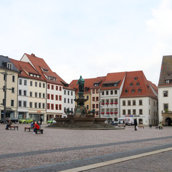 Obermarkt - Freiberg - Duitsland