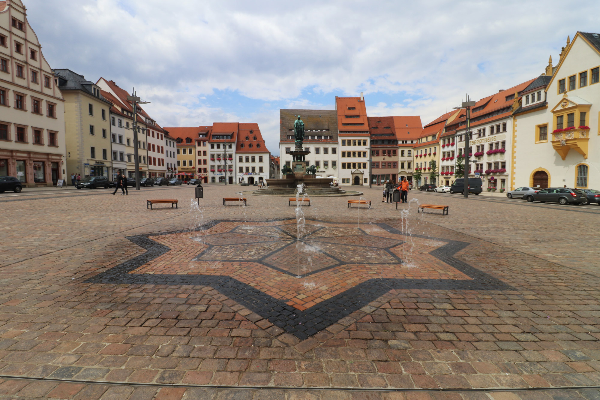 Obermarkt - Freiberg - Duitsland