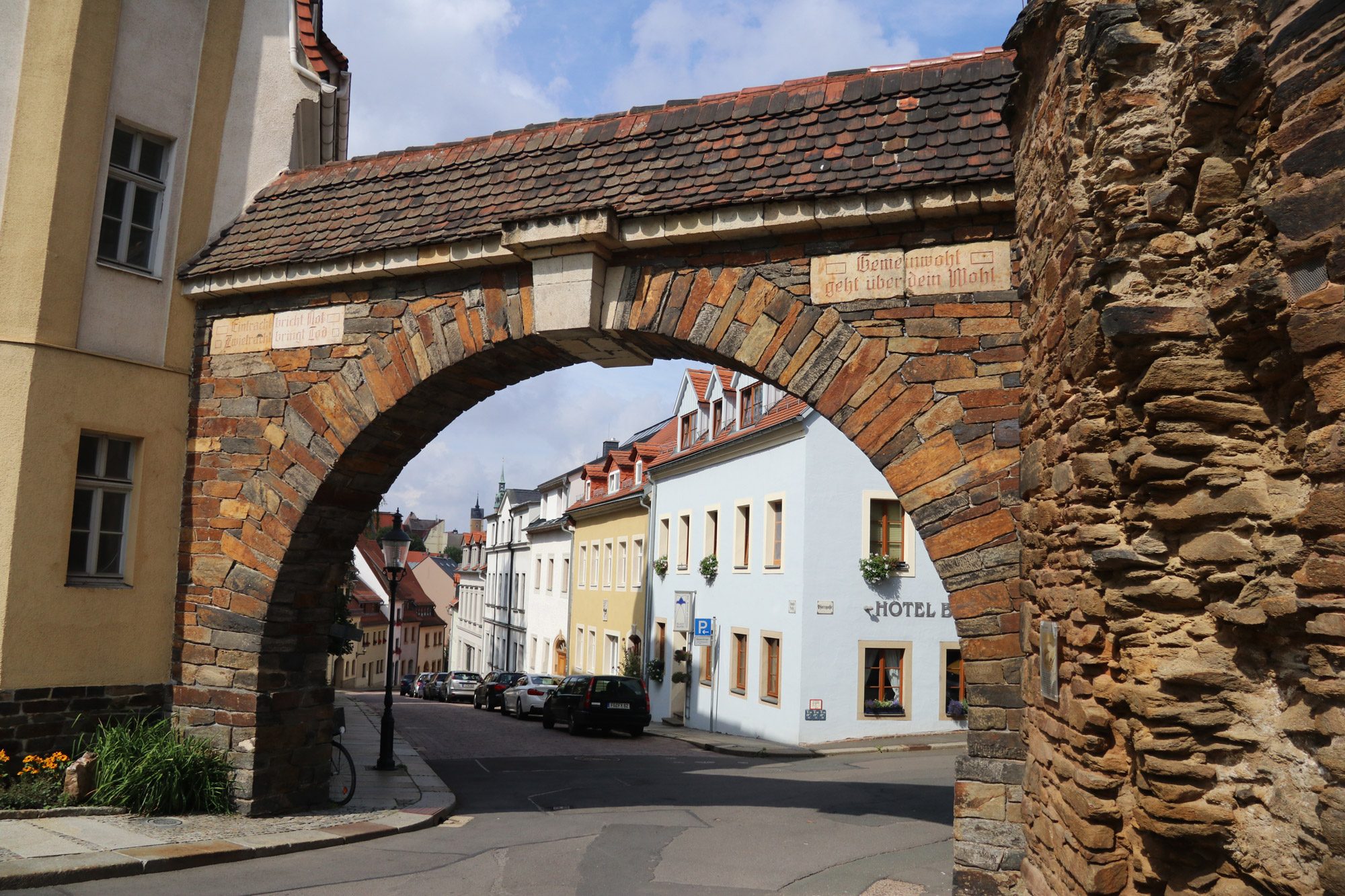 Freiberg ontdekken met oma - De oude stadsmuur van Freiberg