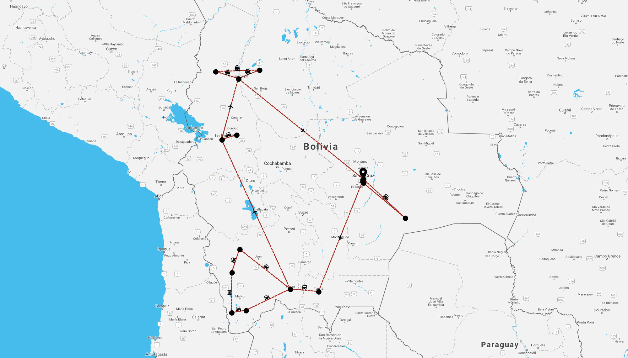 Onze volgende bestemming, Bolivia - de route