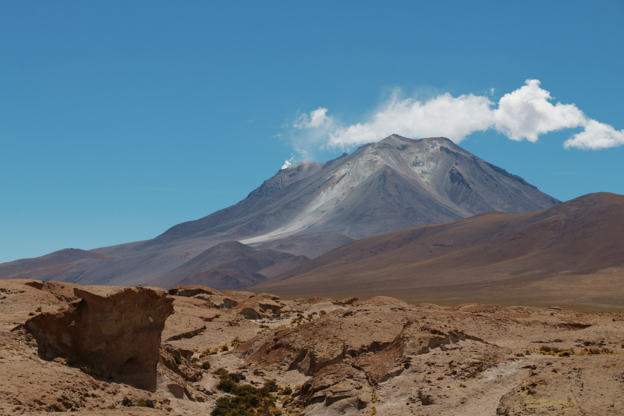 Reisverslag Bolivia: 's wereld grootste zoutvlakte - Volcán Ollague