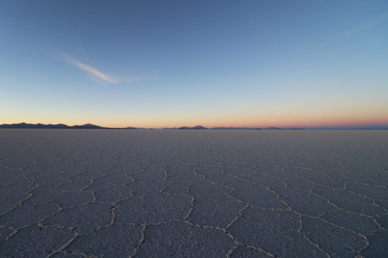 Reisverslag Bolivia: 's wereld grootste zoutvlakte - Zonsopkomst op de Salar de Uyuni