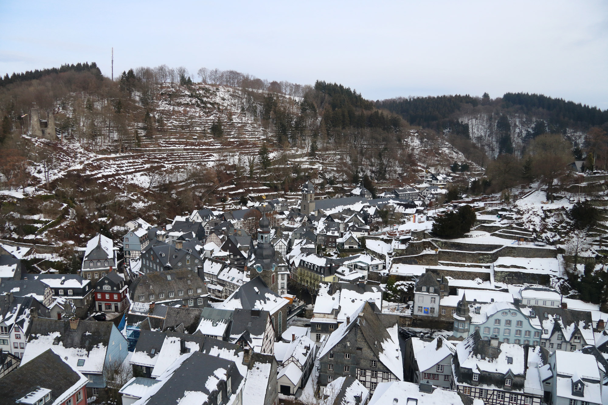 Stedentrip Monschau - Uitzichtpunt vanaf de burcht