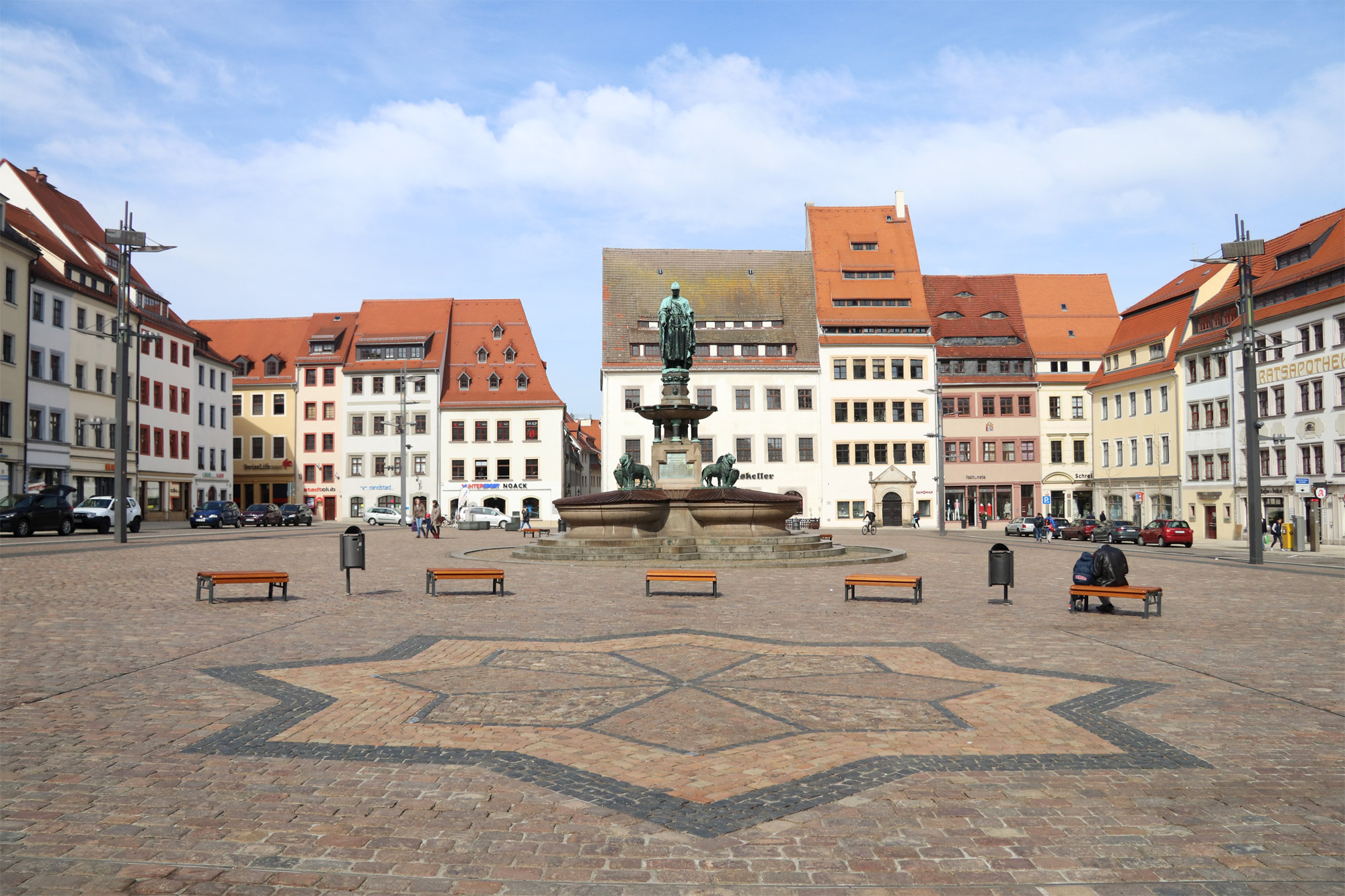 Freiberg, de zilverstad in Saksen - Obermarkt