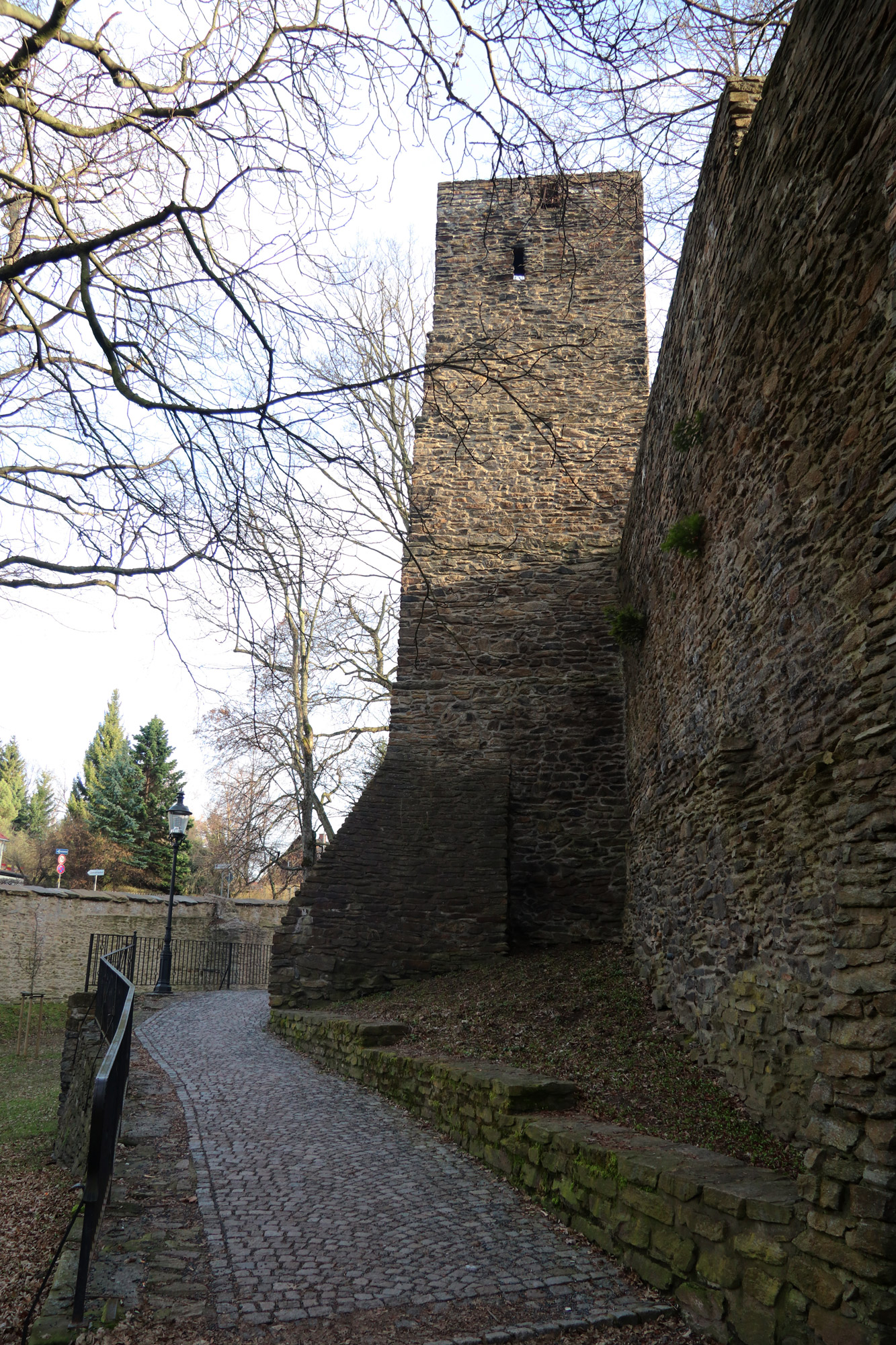 Freiberg, de zilverstad in Saksen - Stadsmuur