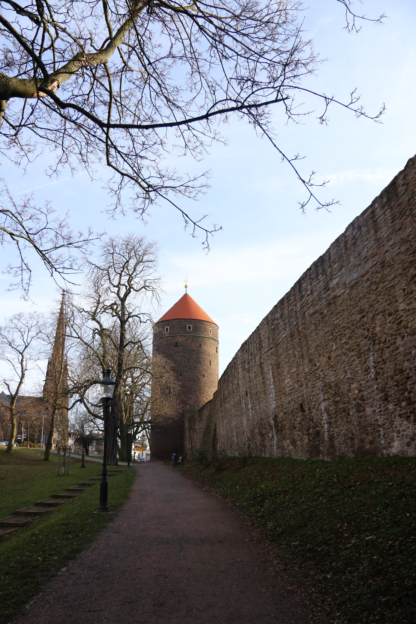 Freiberg, de zilverstad in Saksen - Stadsmuur