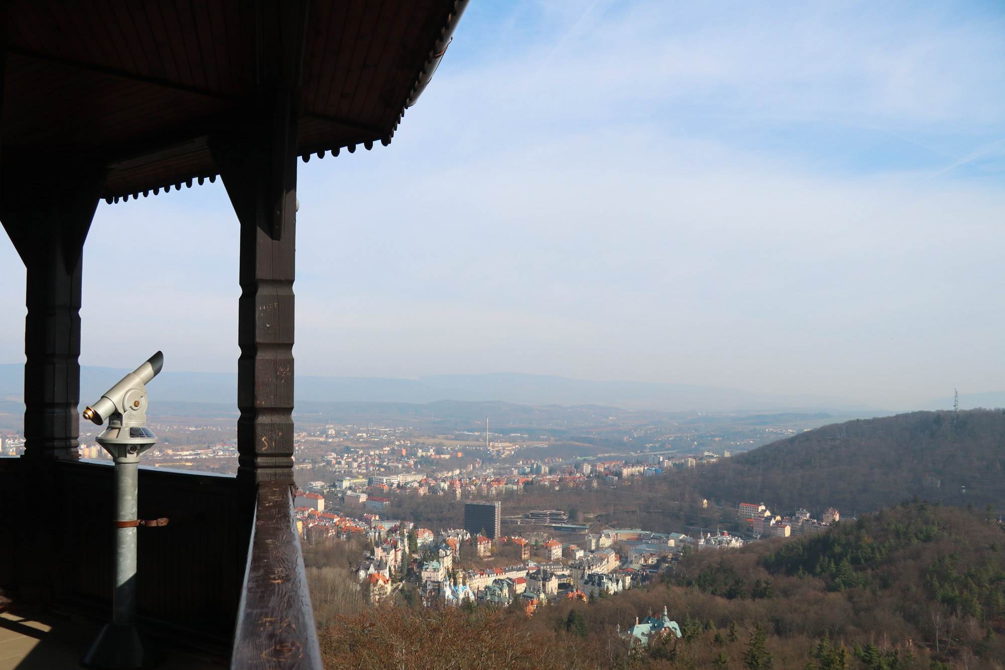 Stedentrip Karlsbad - Uitzicht vanaf de Diana toren