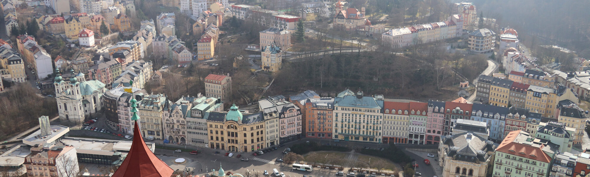 Stedentrip Karlsbad - Uitzicht vanaf Jeleni Skok