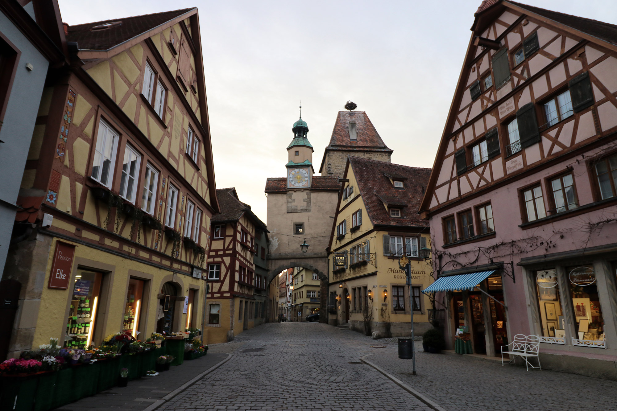 Markusturm en Röderbogenturm - Rothernburg ob der Tauber - Duitsland