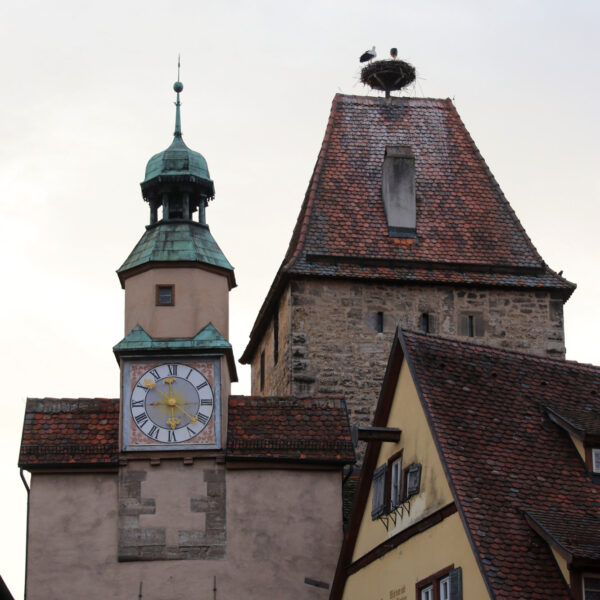 Markusturm en Röderbogenturm - Rothernburg ob der Tauber - Duitsland