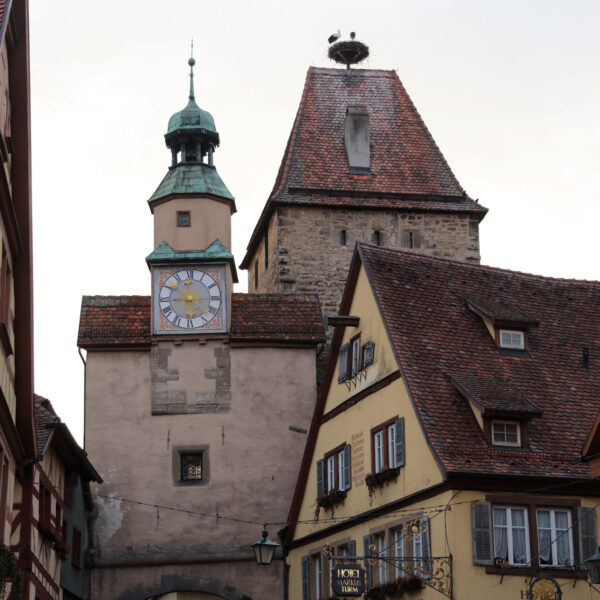 Markusturm en Röderbogenturm - Rothernburg ob der Tauber - Duitsland