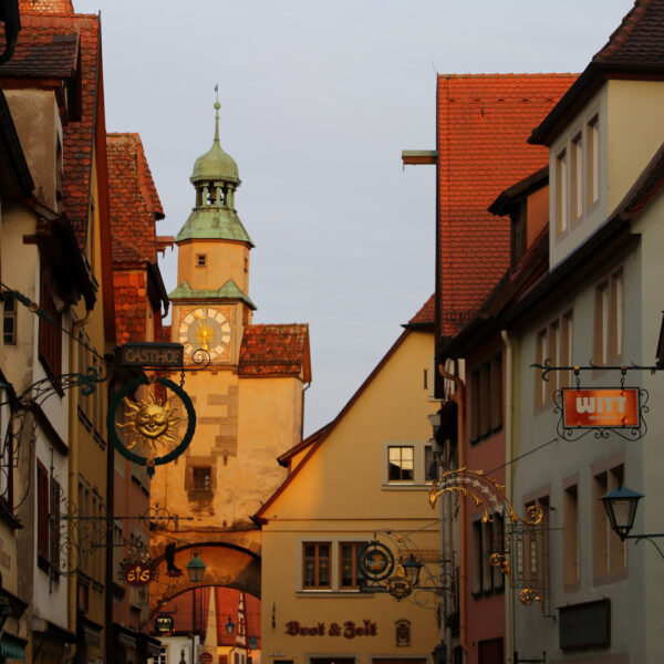 Markusturm en Röderbogenturm - Rothernburg ob der Tauber - Duitsland