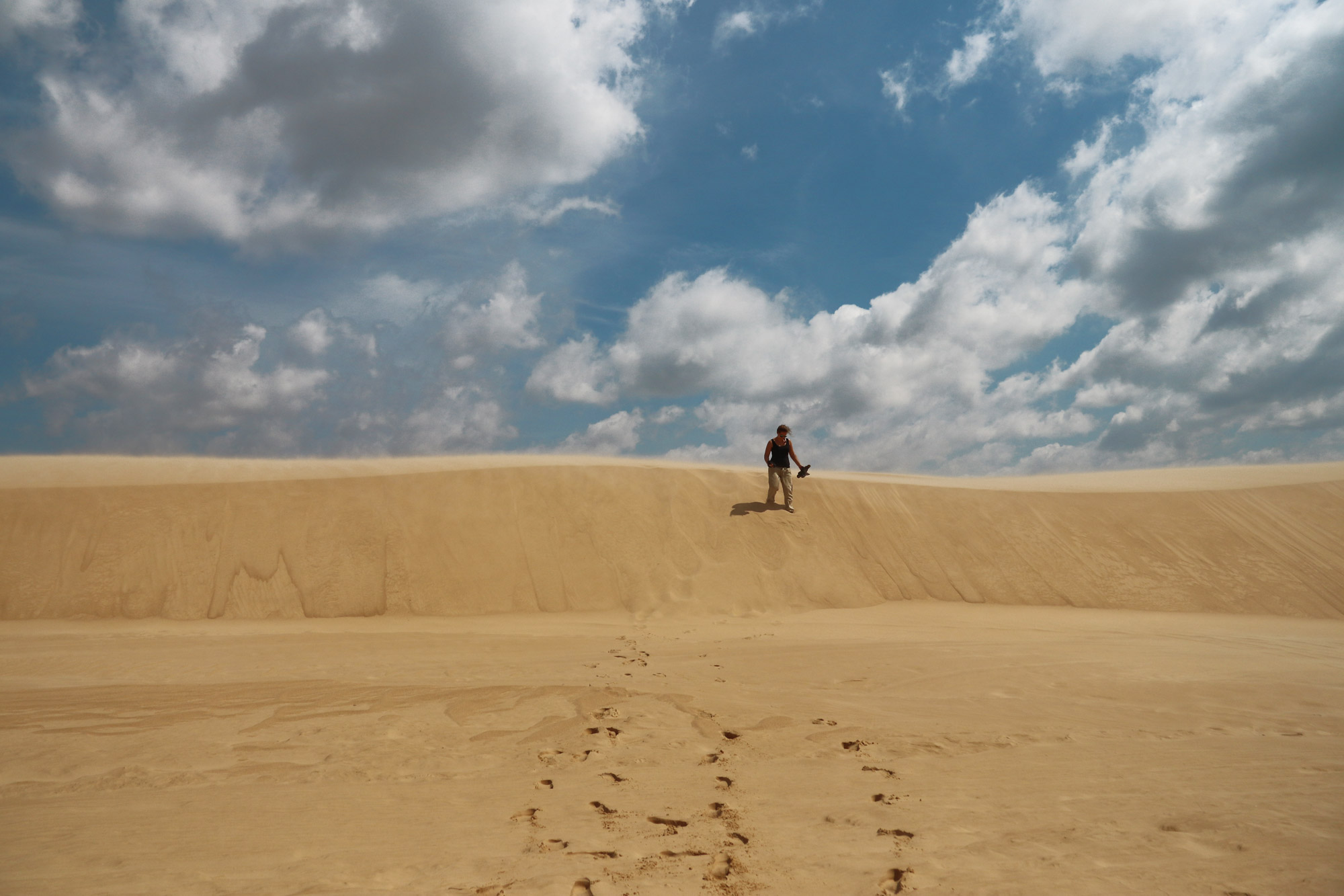 Sandboarden in Lomas de Arena