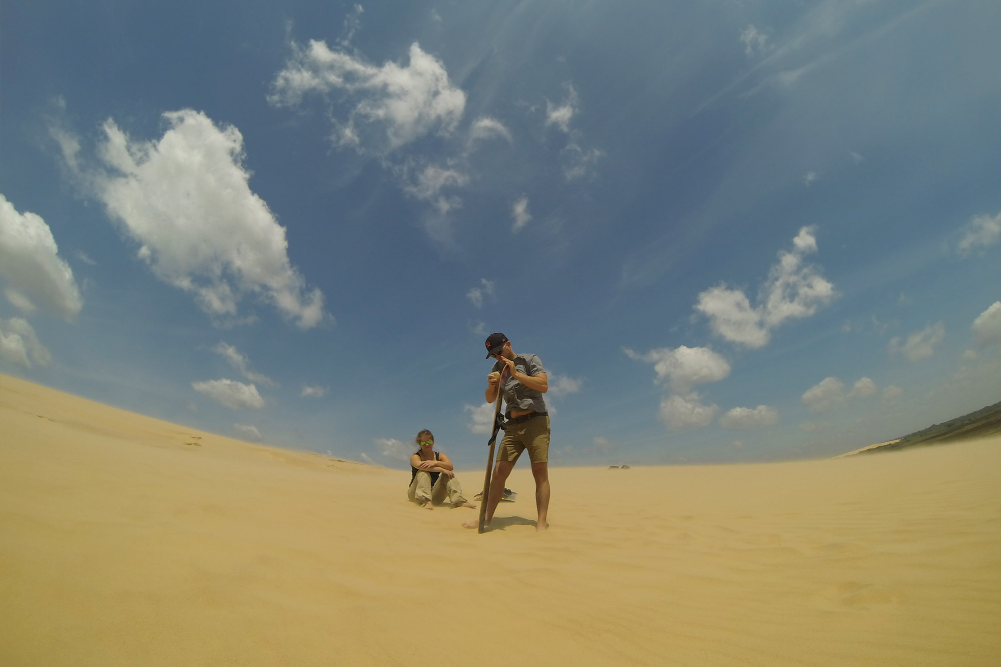 Sandboarden in Lomas de Arena