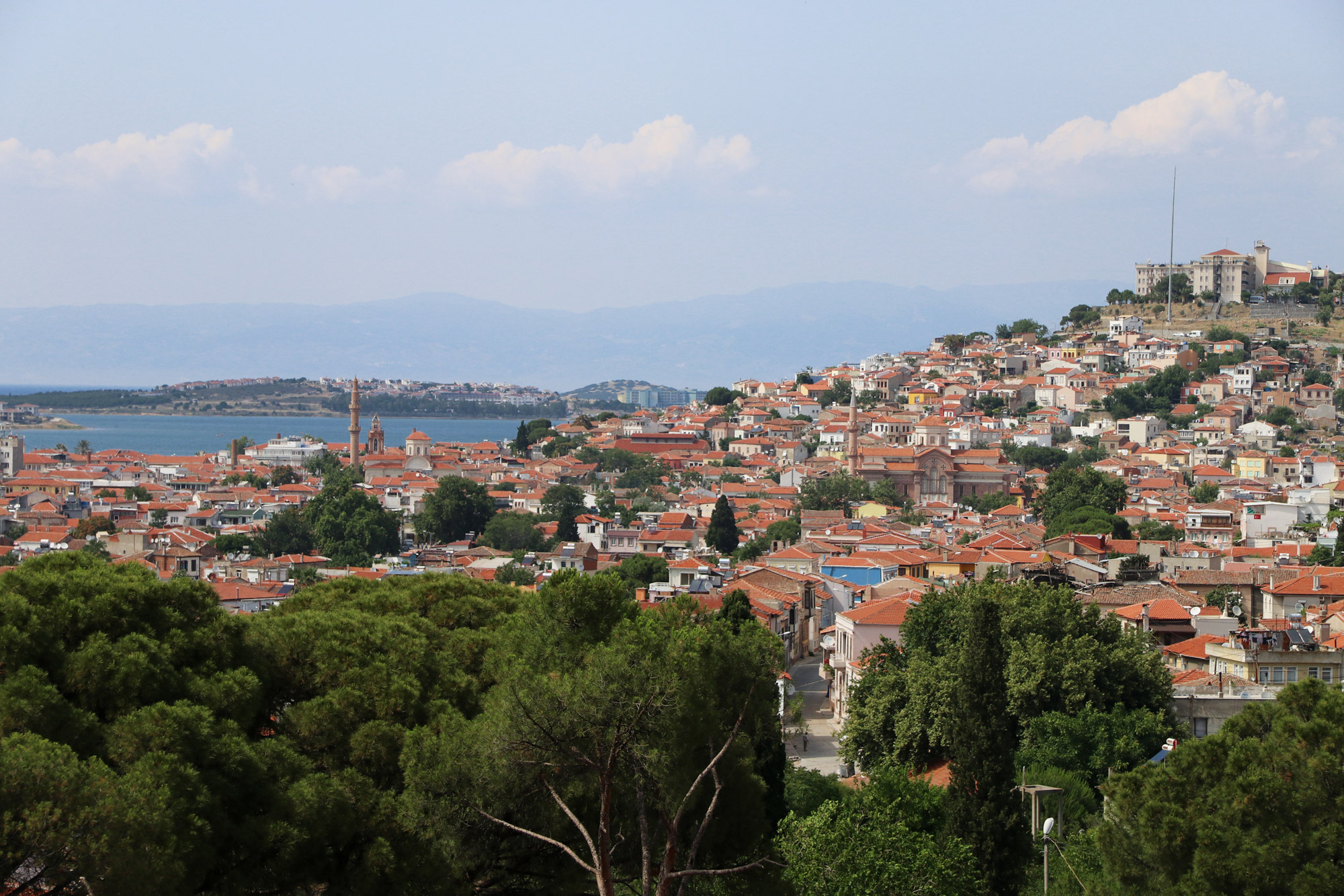 Turkije reisverslag: Bergama en Ayvalik - Uitzicht op Ayvalik