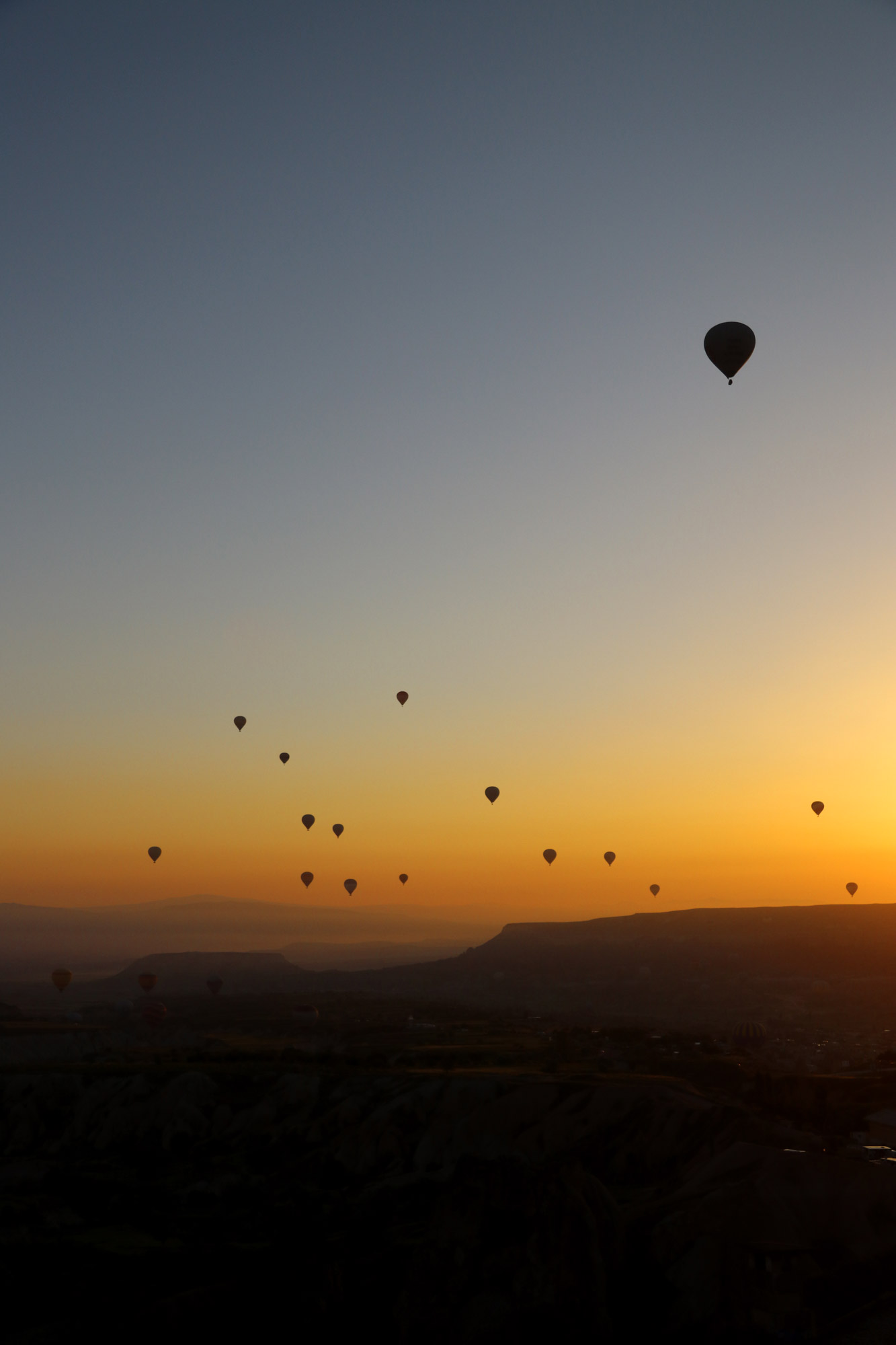 Turkije reisverslag: Laatste dag in Cappadocië - Luchtballonnen boven Cappadocië