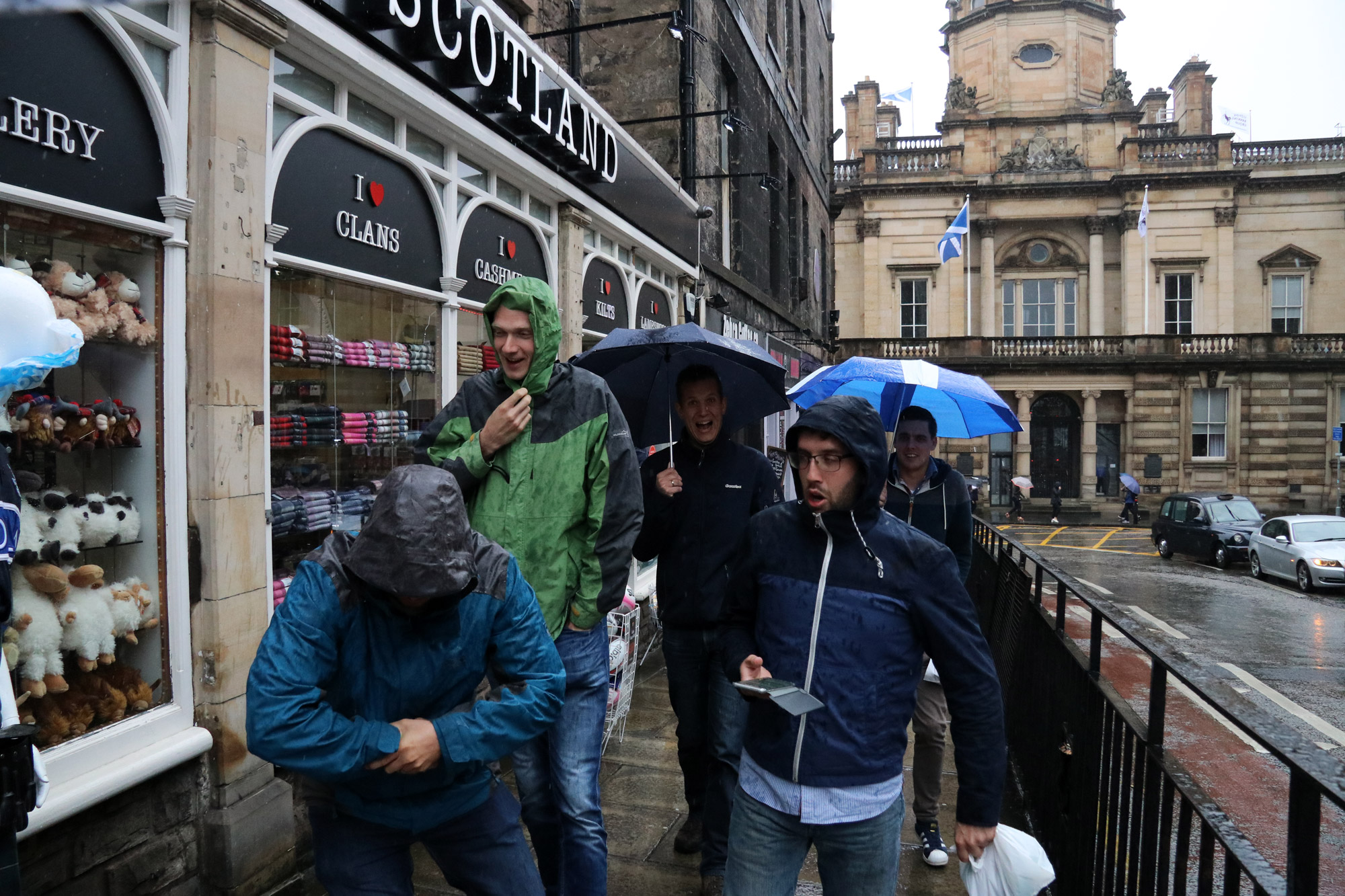 Mannenweekend Edinburgh - Regen