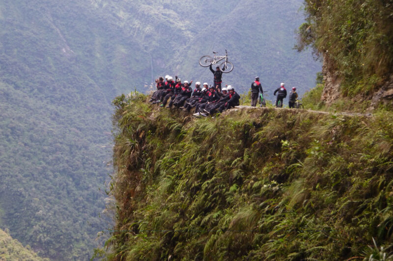 Fietsen op de Death Road in Bolivia