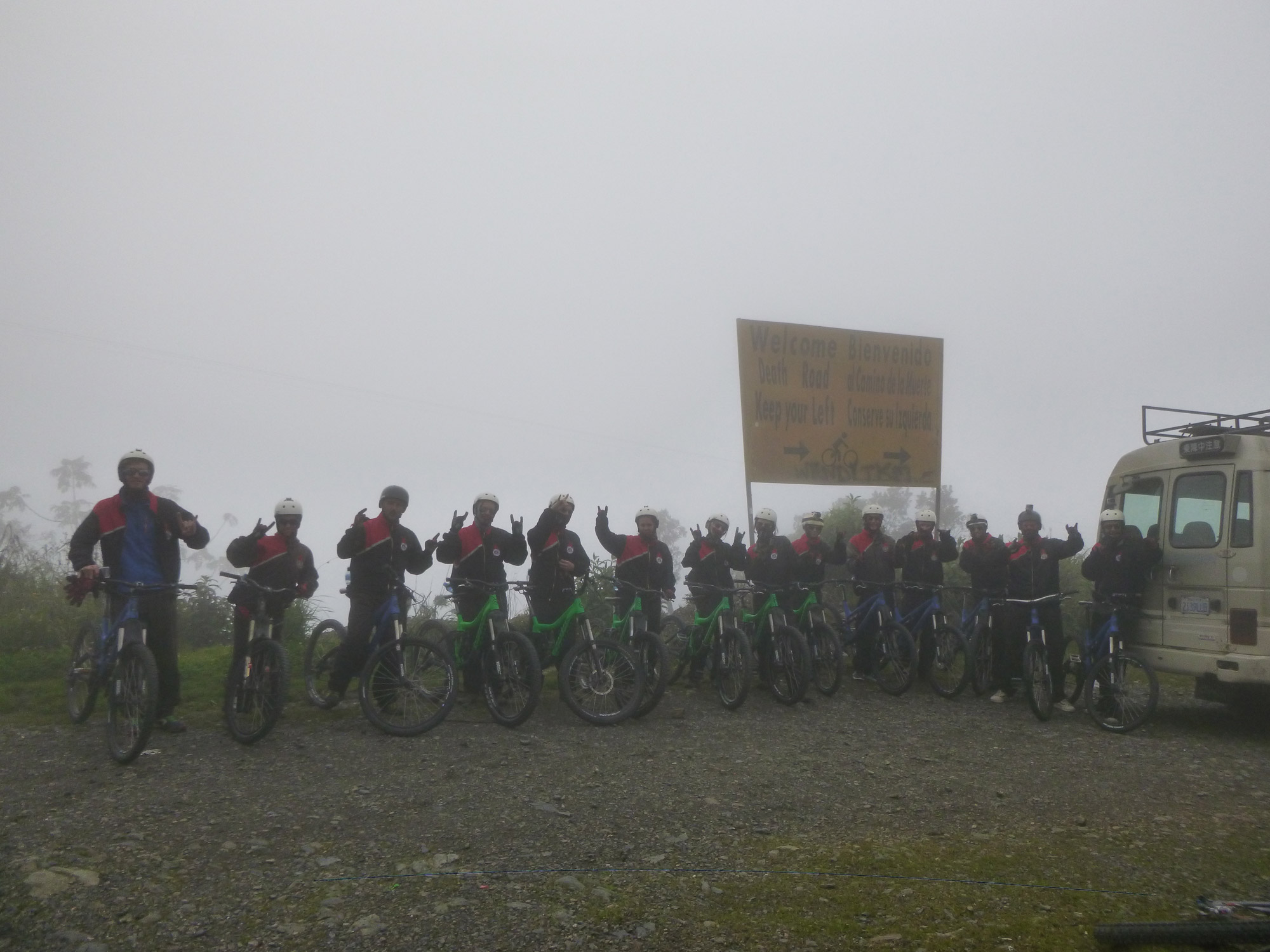 Fietsen op de Death Road in Bolivia