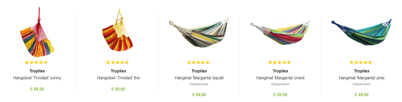 Winactie: Hangmat of hangstoel van Tropilex