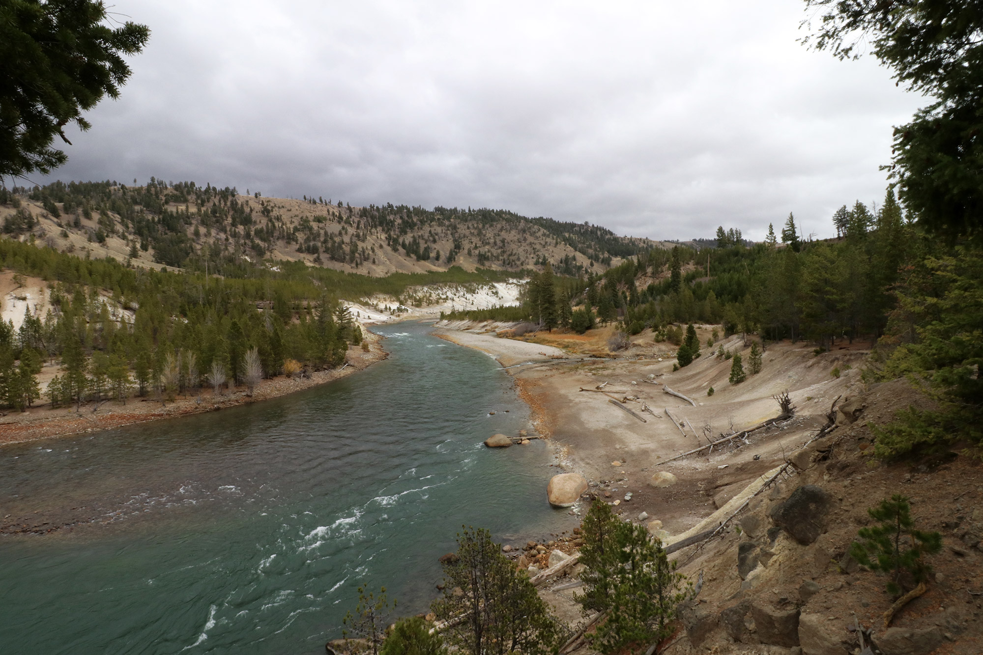 Amerika dag 4 - Yellowstone National Park - Yellowstone River