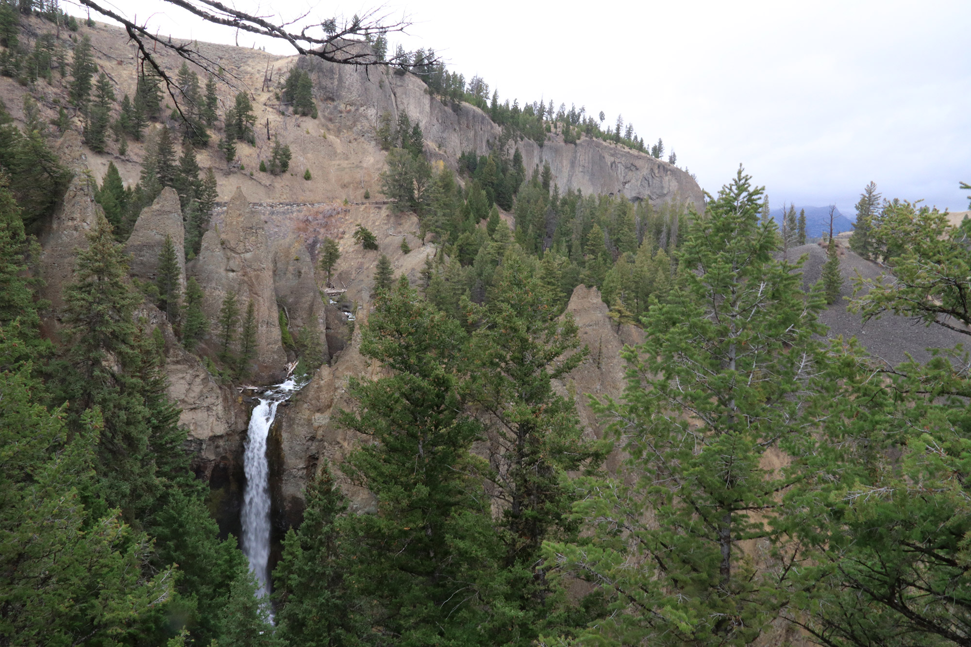 Amerika dag 4 - Yellowstone National Park - Tower Fall