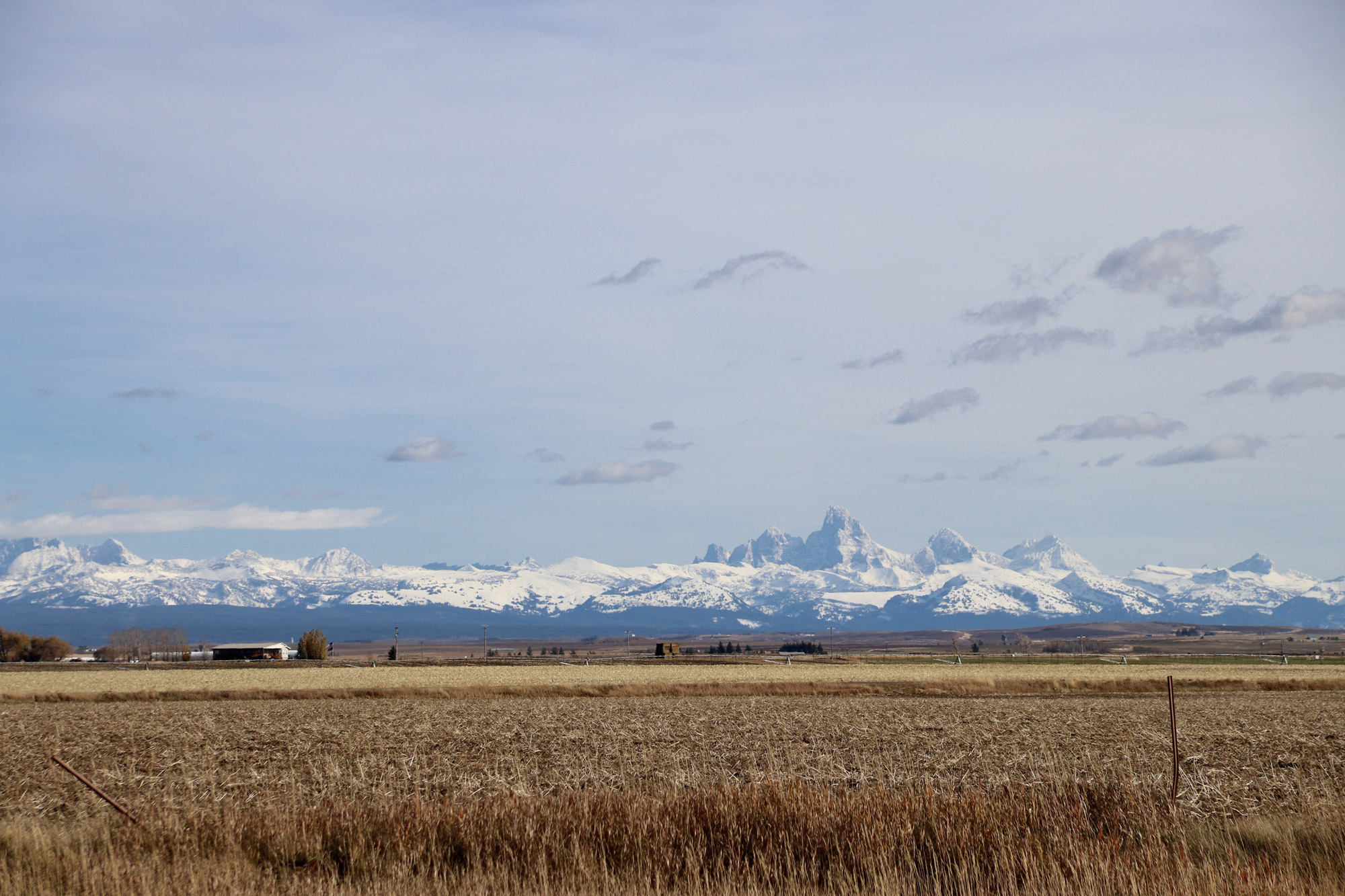 Amerika dag 5 - Zicht op Grand Teton National Park