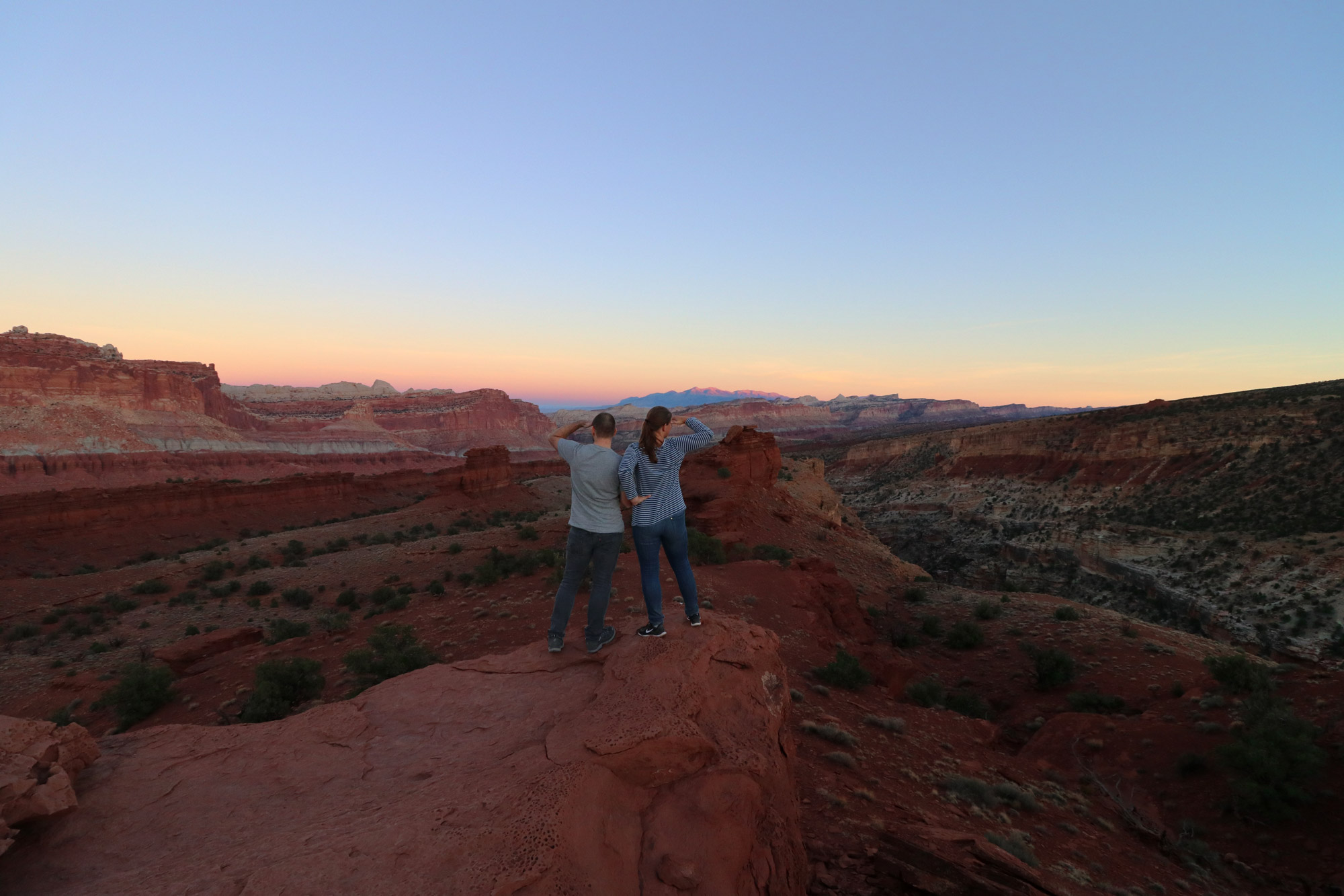 Amerika dag 6 - Capitol Reef National Park - Zonsondergang bij Sunset Point