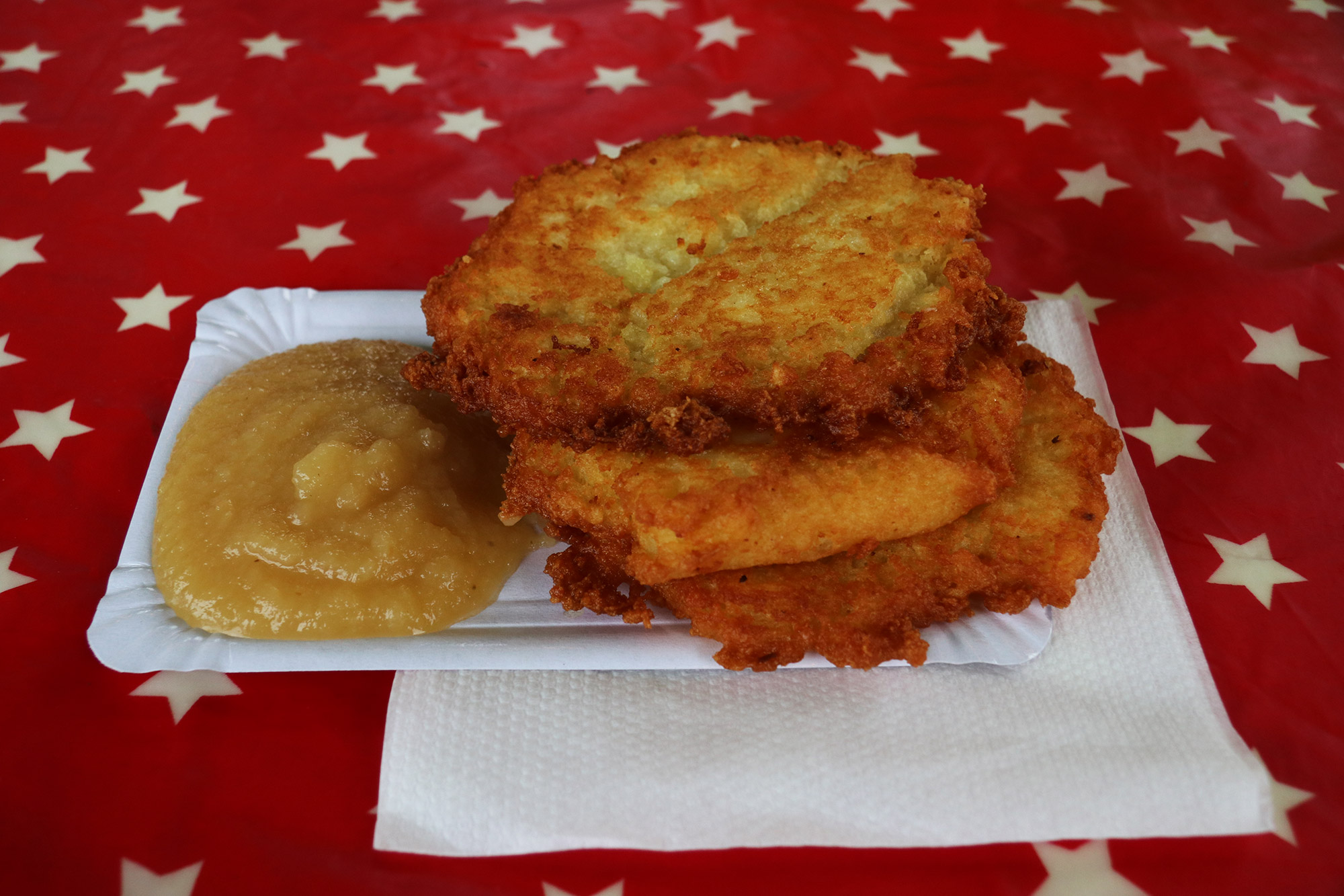 Oberhausen kerstmarkt, mijn tips - Reibekuchen