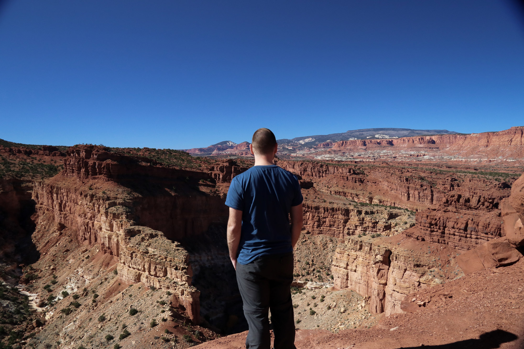 Amerika dag 7 - Capitol Reef National Park - Goosenecks Overlook