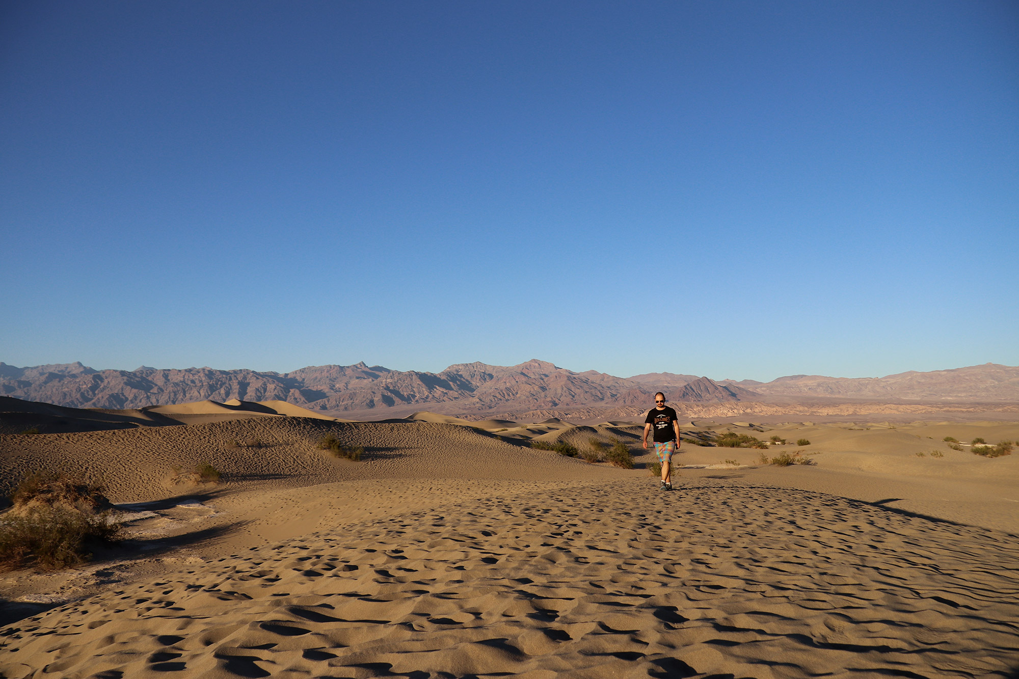 Amerika dag 18 - Death Valley National Park - Mesquite Flat Sand Dunes