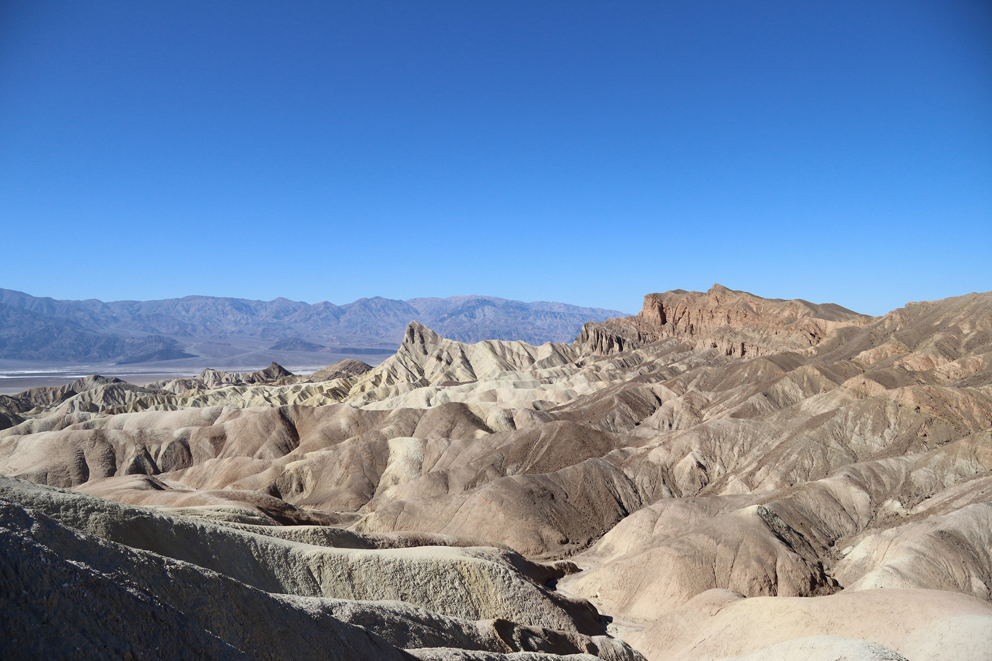 Amerika dag 18 - Death Valley National Park - Zabriskie Point