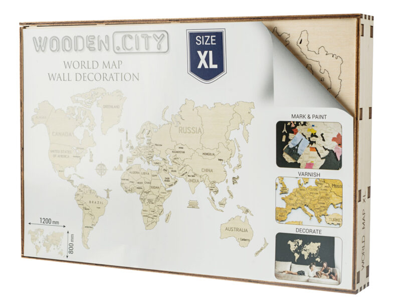 WINACTIE: Houten wereldkaart van Coolgift - & Reistips