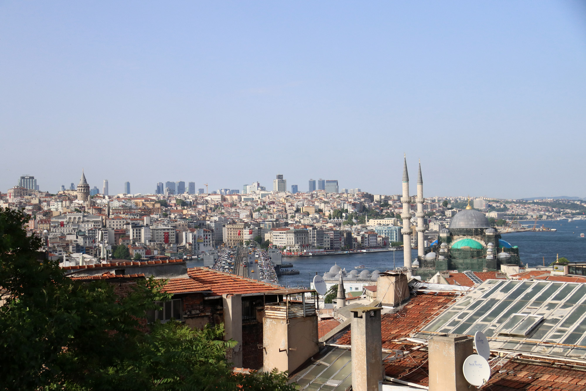 Stedentrip Istanbul: Uitzicht bij Under the roof café