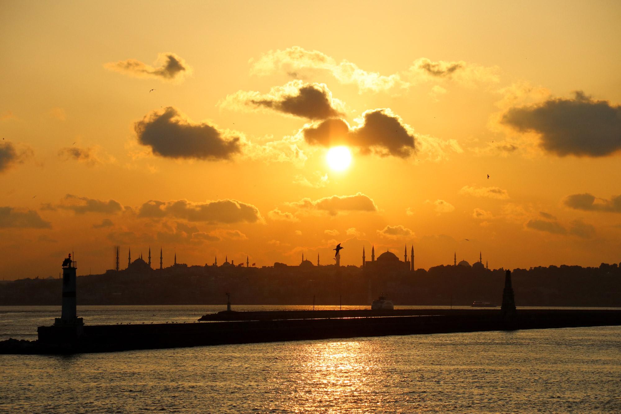 Stedentrip Istanbul - Zonsondergang in Istanbul