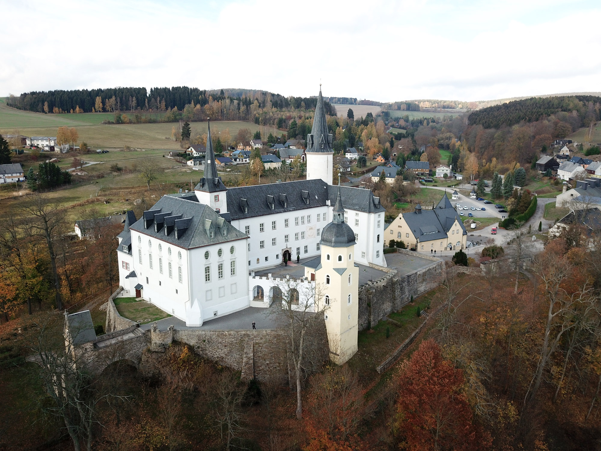 De dorpjes van het Mittleres Erzgebirge - Schloss Purschenstein