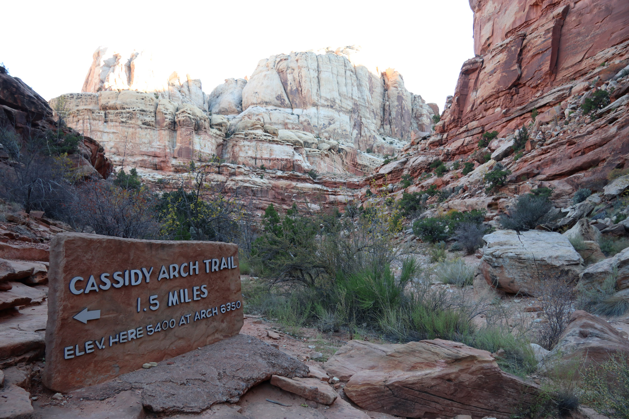 Cassidy Arch Trail - Capitol Reef National Park - Amerika