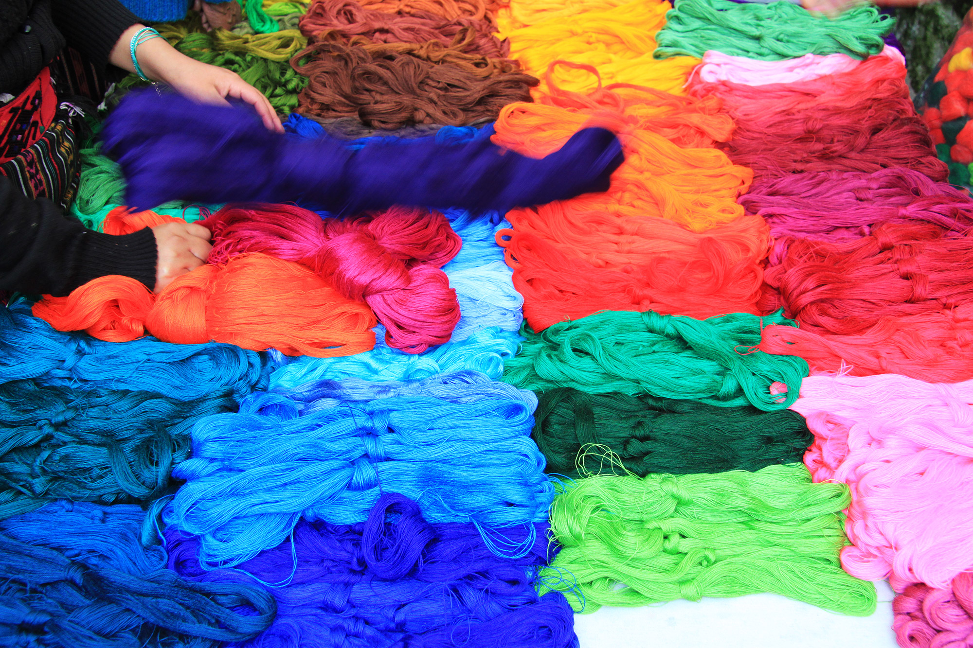 Blue Monday - Kleurrijke markt in Chichicastenango, Guatemala
