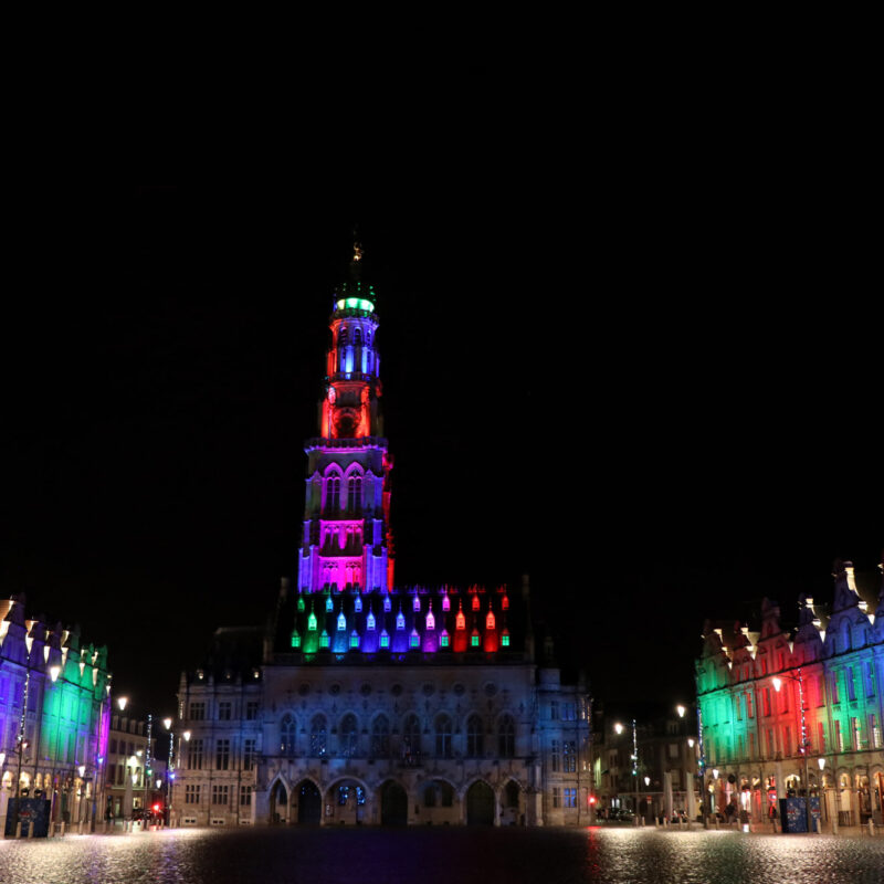 Stedentrip Arras - Lichtshow op het Place de Héros